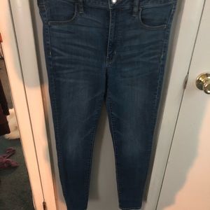 High rise denim jeans